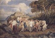 Joshua Cristall Nymphs and shepherds dancing (mk47) china oil painting reproduction